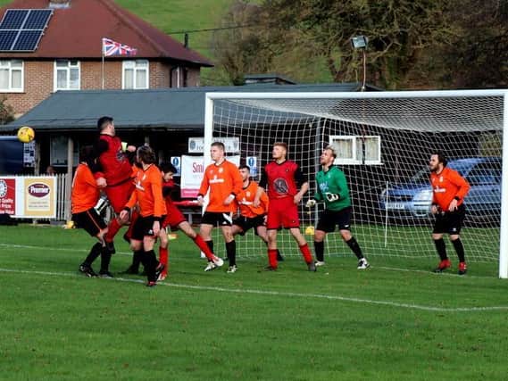 Action from East Dean v Petworth / Picture: Roger Smith