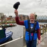 Major Mick Stanley after arriving back at the Chichester Canal basin
