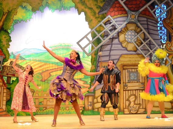 The cast of Dame Dolly Saves Panto