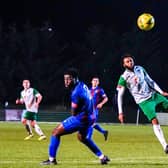 Bognor's FA Trophy tie at Maldon and Tiptree was their last action before the latest shutdown / Picture: Lyn Phillips