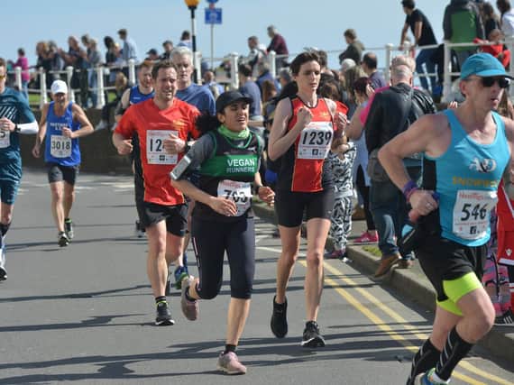Happier times: The sun shone for the 2019 race