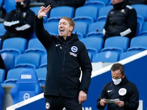 Graham Potter's Brighton are just one point above the relegation zone