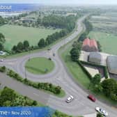 The proposed new roundabout on Fontwell Avenue
