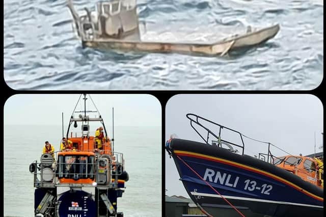 Both Selsey Lifeboats were launched and a decision was made to 'establish a tow line' to the vessel and take it to Chichester Harbour. Photo: Selsey Coastguard Rescue Team