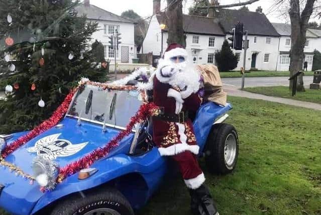 Doug Harwood organised the Santa run to spread a little Christmas cheer