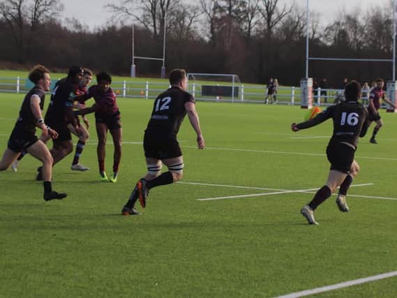 Action from the Sussex All Blacks' match against Crawley