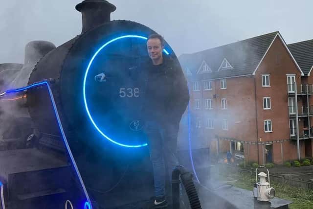 Steam train enthusiast Simon Horn, from Fishbourne, who 'does lighting for a living', revealed it was project which kept him busy throughout the first lockdown.
