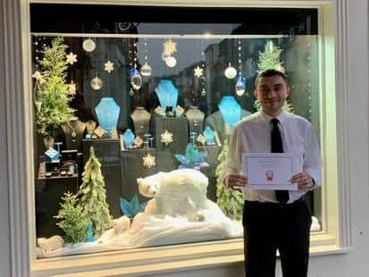 Christopher Timothy chose Timothy Roe Jewellers' Christmas window as his favourite