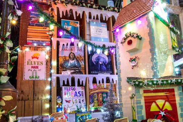 The business achieving the highest number of votes was Heygates Bookshop, which had a design featuring a handmade elf house with snow scene and traditional gas lamp.