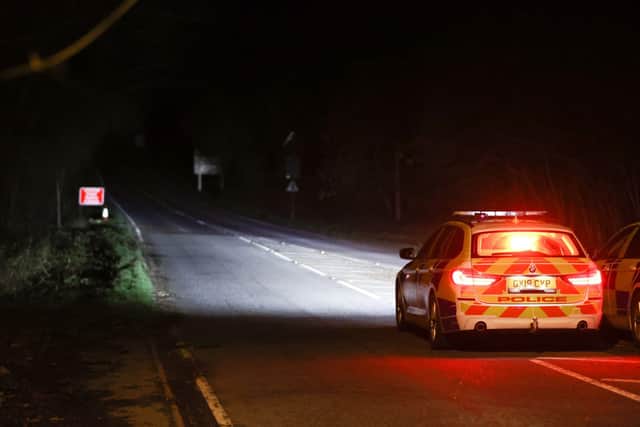The road was closed for a number of hours while police investigated SUS-201226-152722001