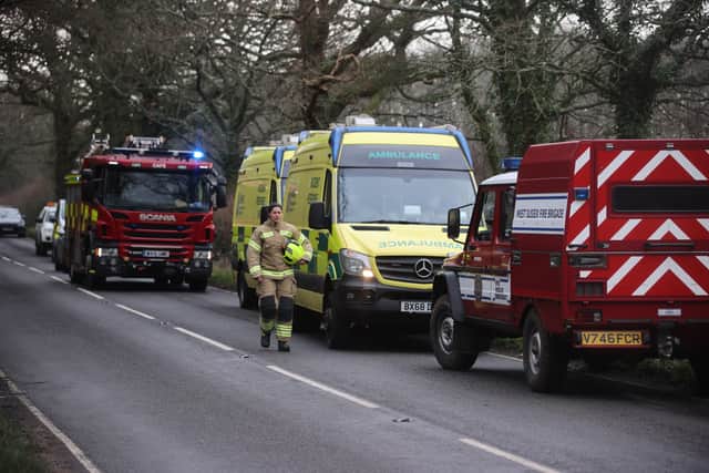 The fire service was called to West Chiltington. Picture: Eddie Mitchell SUS-201226-133908001