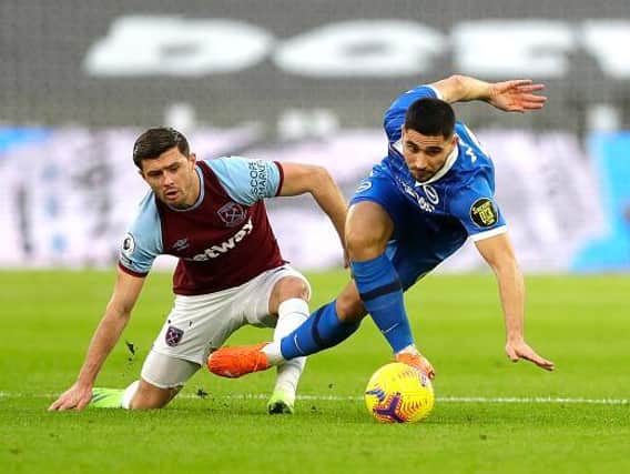 Neal Maupay scored his fifth of the season at West Ham