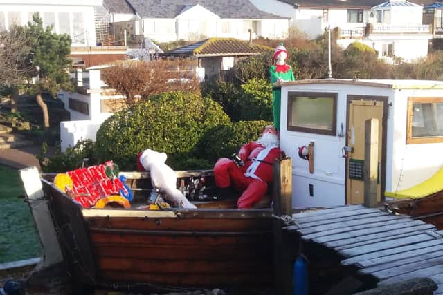 Santa out for the count after pushing the boat out over Christmas