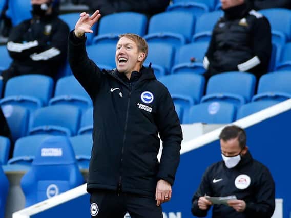 Brighton head coach Graham Potter has been criticised by his own supporters