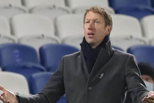 Brighton and Hove Albion head coach ditched his usual tracksuit and went for a more stylish look against Wolves