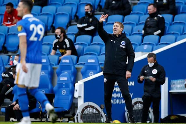 Graham Potter has decided to move-on from the tracksuit look in 2021