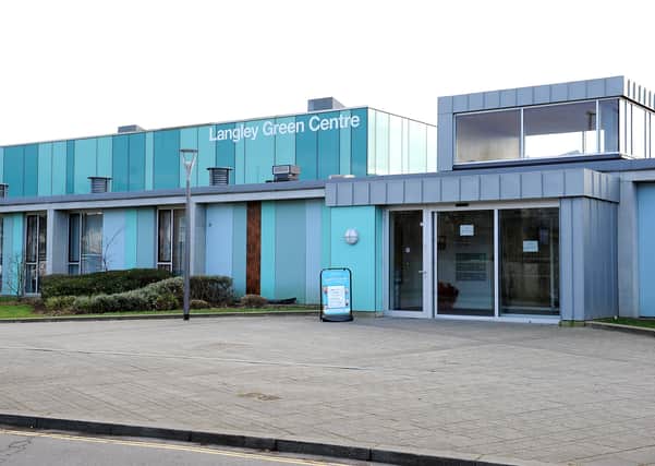 The vast majority of West Sussex's children and family centres including this one run out of the Langley Green Centre, could be closed