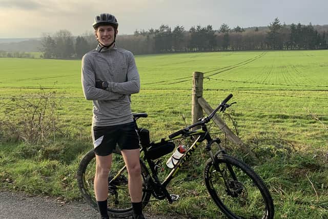 Collyer's student Charlie Beckwith, 17, will be cycling 500 miles throughout January to raise funds for Mind SUS-210501-135704001