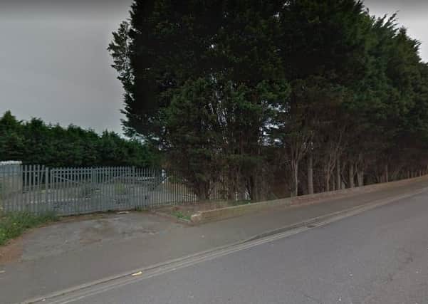 View of the proposed site from Beeching Road (photo from Google Maps Street View)
