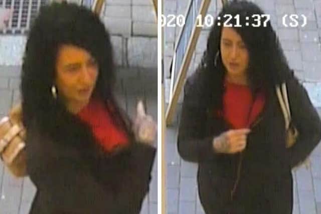 Police have released this CCTV image of the woman they want to identify. Picture from Sussex Police SUS-210401-120617001