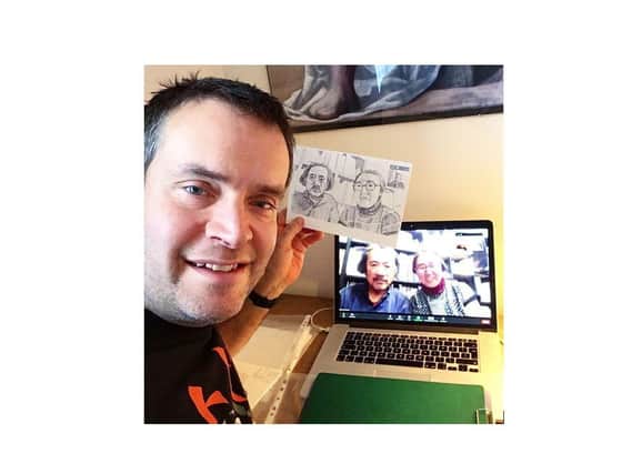 Nick Sayers Brighton artist embarks on Zoom portrait virtual world tour