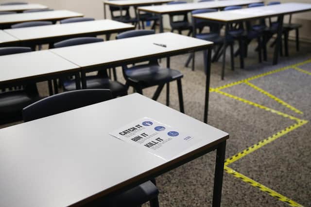 Some students returned to Chichester College Group (CCG) colleges — which includes Chichester, Worthing, Brinsbury and Haywards Heath  — this morning (January 6) to sit written exams.  Photo: Getty Images