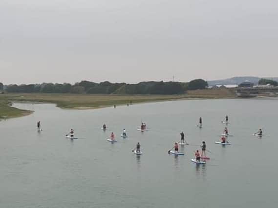 Paddleboarding has proved popular at Sussex Yacht Club