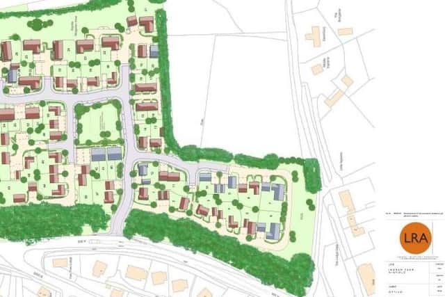 Revised site layout of the proposed Ninfield development