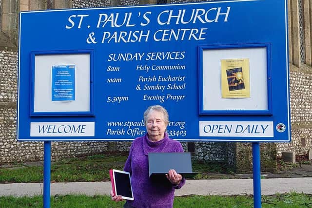 With the help of her local church, Margaret Phillips, 80, wants to help less fortunate children, who do not have the devices required for them to be able to access their online learning platforms.