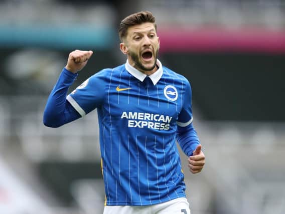 Midfielder Adam Lallana is one of five players ruled out for Brighton's tip to Man City