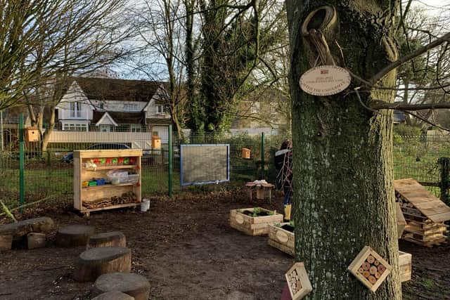 The outdoor space at Eastergate CE Primary School was given a new lease of life by four trainee teachers from the University of Chichester