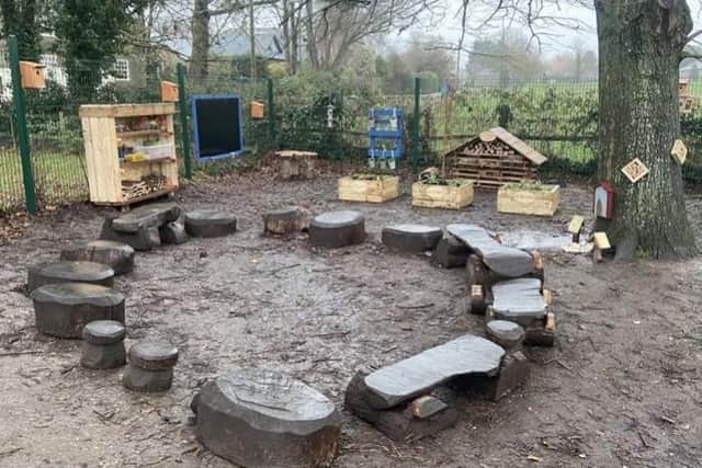 The outdoor space at Eastergate CE Primary School was given a new lease of life by four trainee teachers from the University of Chichester
