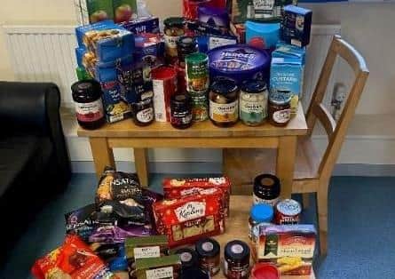 Food collected for Worthing-based charity for Turning Tides by Concordia Youth Action