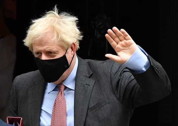 Prime minister Boris Johnson wearing a face mask. Picture: Leon Neal/Getty Images PPP-200930-170740003