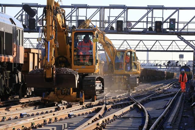 Rail improvement works are set to take place this weekend between Three Bridges to Brighton and Lewes. Picture: Network Rail