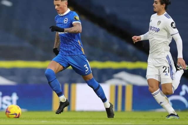 Brighton's Ben White gave a classy performance on his return to Elland Road