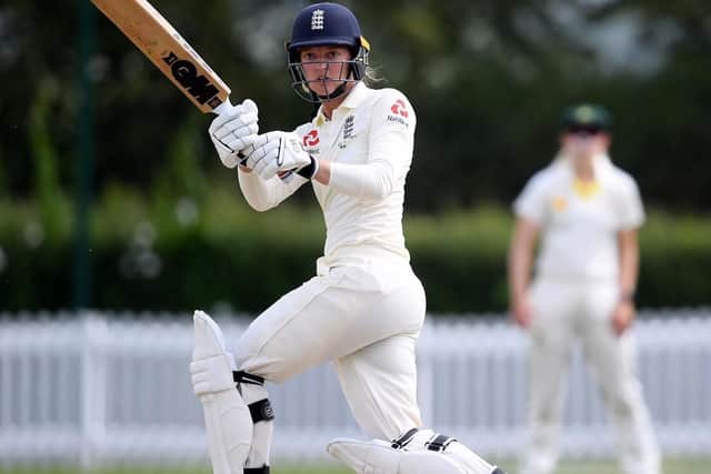 Sarah Taylor in England action before her international retirement