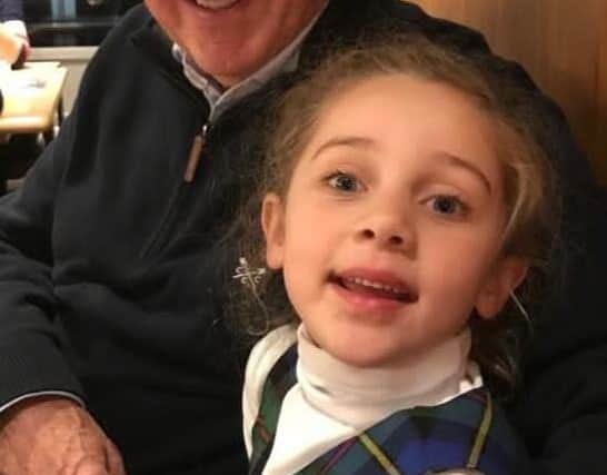 Ava Tunnicliffe and her Gramps, Ian Russell