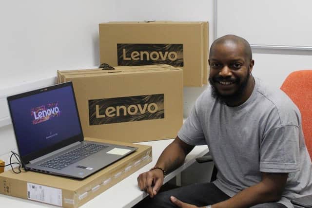 IT support manager Dean Okoh at Woodlands Meed in Burgess Hill
