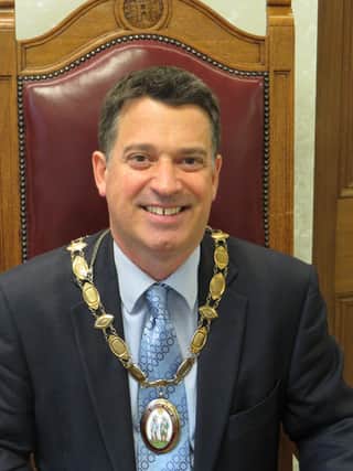 Newly elected Haywards Heath mayor councillor Alastair McPherson is looking forward to an exciting role as mayor for the town that he loves. Picture: Haywards Heath Town Council SUS-190520-143339001