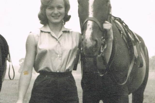 Ann Quilter with her horse, Serena