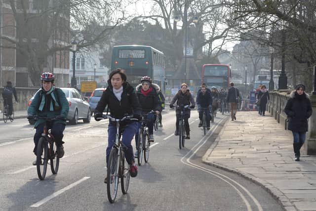 People are being urged to get out on their bikes in lockdown. Photo: Mark Treasure