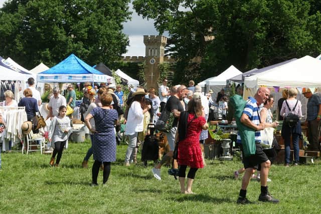 In happier times, the Floral Fringe Fair at Knepp in 2018