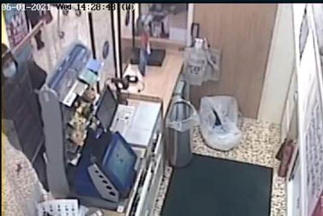 CCTV footage of the second suspect. Picture from Sussex Police SUS-210127-065956001