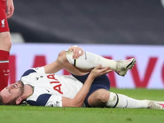 Tottenham striker Harry Kane injured his ankle against Liverpool and is a doubt for Brighton