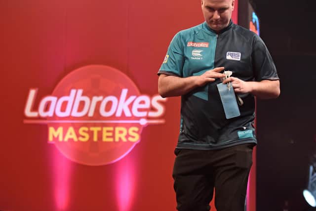 Rob Cross at the Ladbrokes Masters / Picture: Chris Dean - PDC