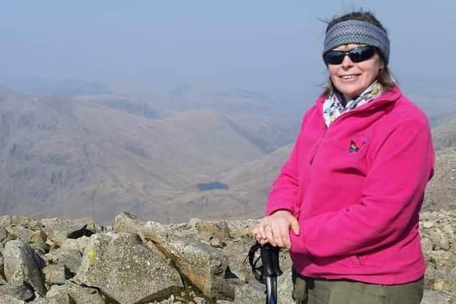 Maggie Williams on Scafell Pike
