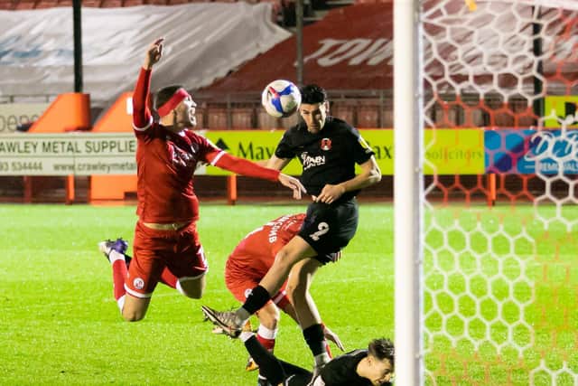 Action from Crawley Town v Leyton Orient. Picture by UK Sports Images Ltd