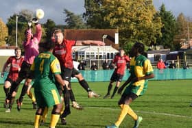 AFC Uckfield in FA Vase action earlier in the season / Picture: Mike Skinner