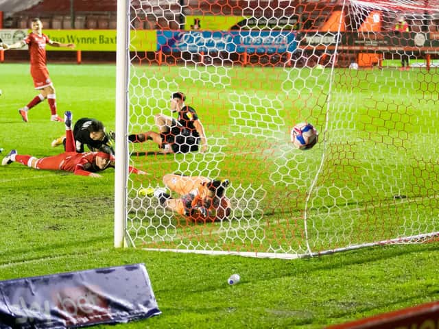 Orient had the ball n the net but the goal was disallowed. Picture by UK Sports Images Ltd.
